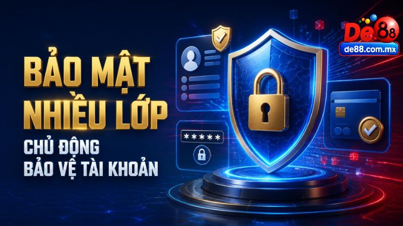 Bảo mật tài khoản và dữ liệu tại DE88