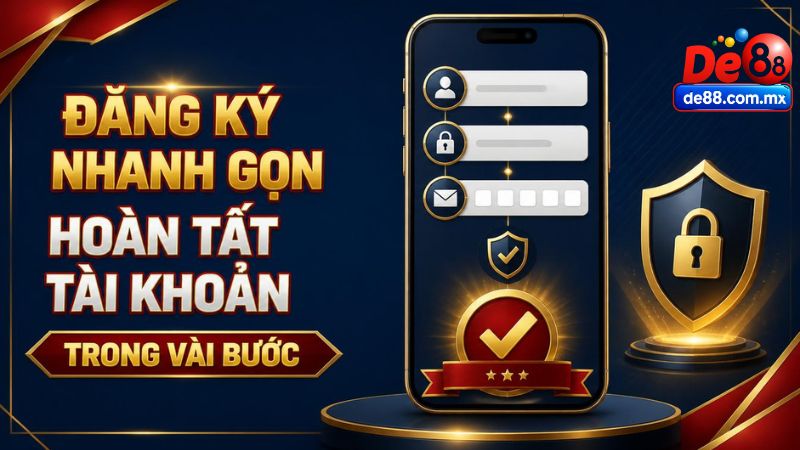 Hướng dẫn đăng ký tài khoản DE88