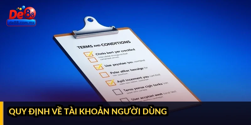 1. Quy định về tài khoản người dùng