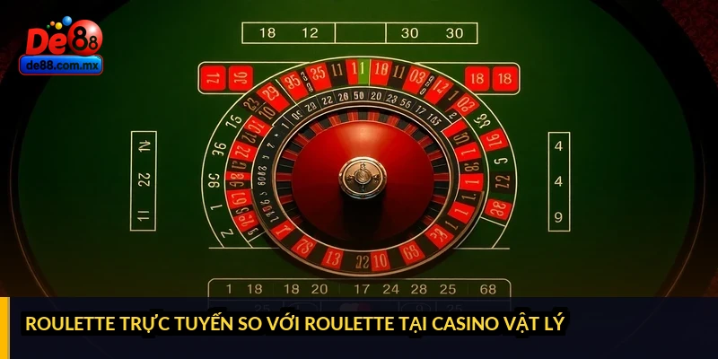 Roulette trực tuyến so với Roulette tại casino vật lý